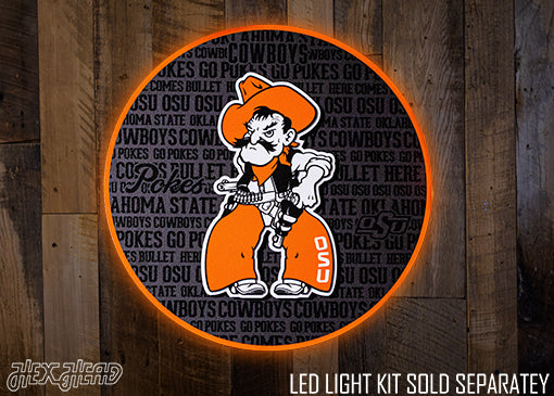 Oklahoma State Cowboys CRAFT SERIES 3D Embossed Metal Wall Art