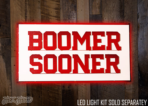 Oklahoma Sooners "Boomer Sooner" 3D Metal Wall Art