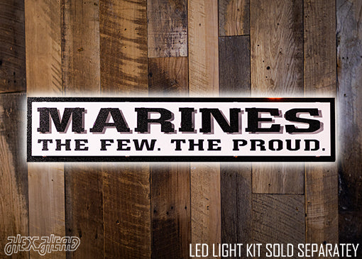 USMC - MARINES The Few. The Proud. 3D Vintage Metal Wall Art