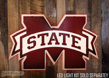 Load image into Gallery viewer, Mississippi State &quot;M State&quot; 3D Metal Wall Art
