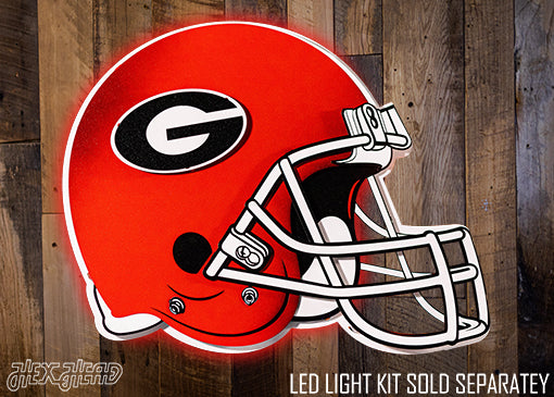 Georgia Bulldogs BLITZ COLLECTION - 8 LAYER Georgia Bulldogs 3D Vintage Metal Wall Art