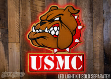 Load image into Gallery viewer, USMC Marine Corps &quot;Bulldog&quot; 3D Vintage Metal Wall Art
