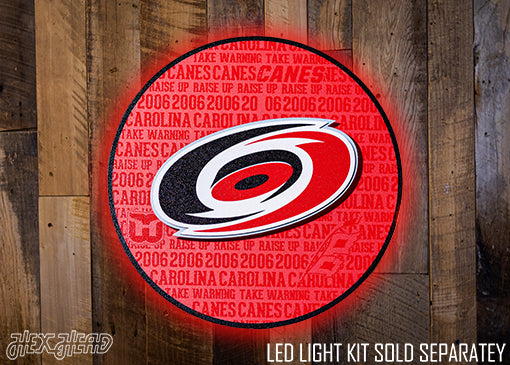 Carolina Hurricanes CRAFT SERIES 3D Embossed Metal Wall Art