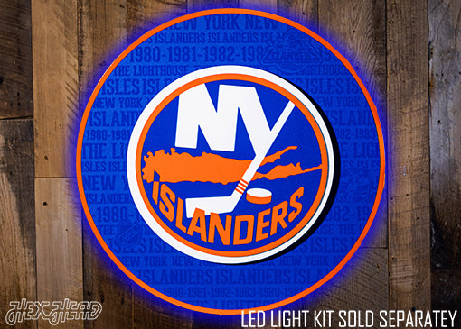 New York Islanders CRAFT SERIES 3D Embossed Metal Wall Art