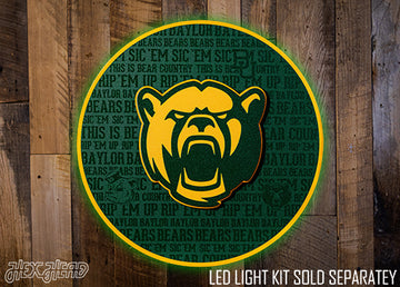 Baylor Bears CRAFT SERIES 3D Embossed Metal Wall Art