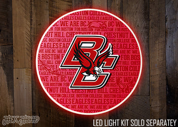 Boston College Eagles CRAFT SERIES 3D Embossed Metal Wall Art