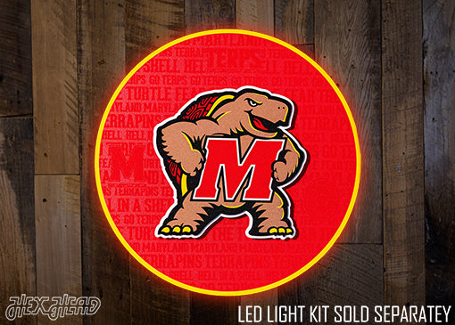 Maryland Terrapins CRAFT SERIES 3D Embossed Metal Wall Art