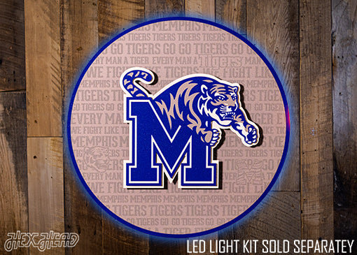 Memphis Tigers CRAFT SERIES 3D Embossed Metal Wall Art