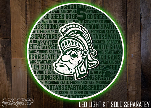 Michigan State Spartans CRAFT SERIES 3D Embossed Metal Wall Art