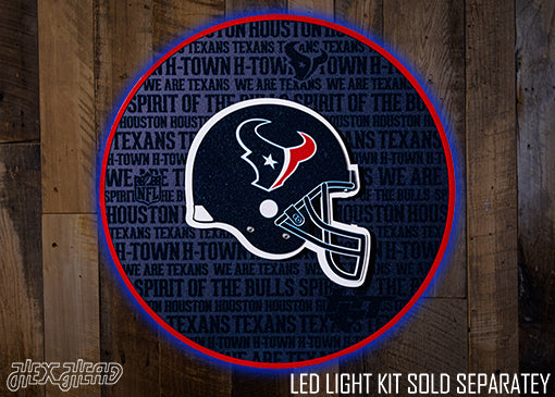 Houston Texans CRAFT SERIES 3D Embossed Metal Wall Art