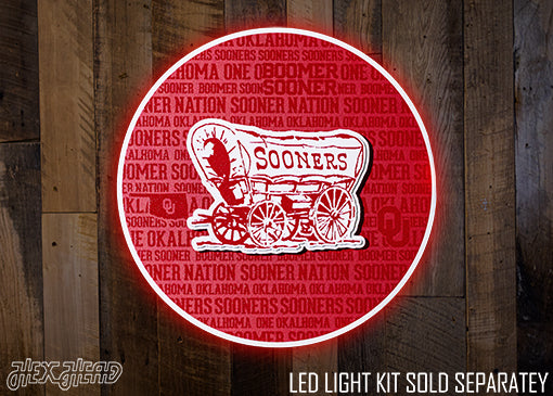 Oklahoma Sooners CRAFT SERIES 3D Embossed Metal Wall Art