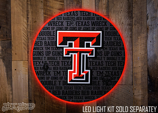 Texas Tech CRAFT SERIES 3D Embossed Metal Wall Art