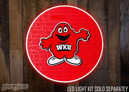 Western Kentucky Hilltoppers CRAFT SERIES 3D Embossed Metal Wall Art