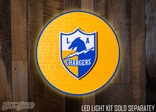 Los Angeles Chargers CRAFT SERIES 3D Embossed Metal Wall Art