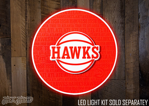 Atlanta Hawks 3D CRAFT SERIES Metal Wall Art