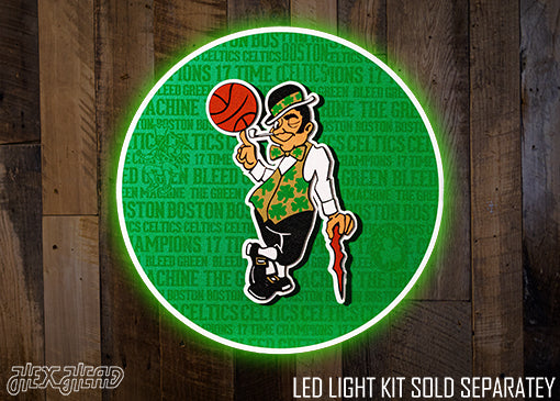 Boston Celtics CRAFT SERIES 3D Embossed Metal Wall Art