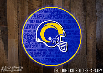 Los Angeles Rams CRAFT SERIES 3D Embossed Metal Wall Art