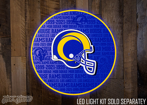 Los Angeles Rams CRAFT SERIES 3D Embossed Metal Wall Art