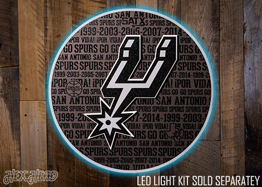 San Antonio Spurs CRAFT SERIES 3D Embossed Metal Wall Art