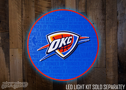 Oklahoma City Thunder CRAFT SERIES 3D Embossed Metal Wall Art