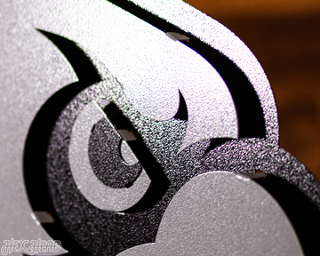 MONOCHROME - Louisville Cardinals "CARDINAL HEAD" 3D Vintage Metal Wall Art