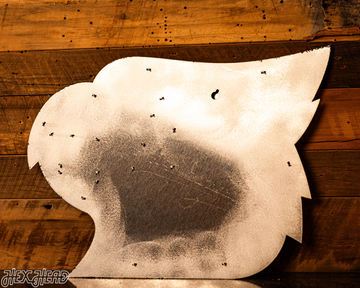 MONOCHROME - Louisville Cardinals "CARDINAL HEAD" 3D Vintage Metal Wall Art