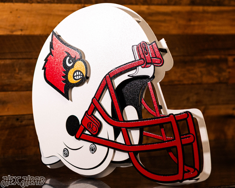 Louisville Cardinals BLITZ COLLECTION - 8 LAYER Helmet 3D Metal Wall Art