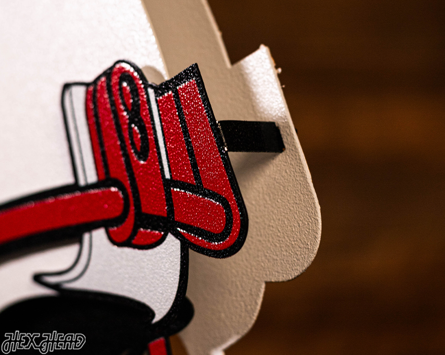 Louisville Cardinals BLITZ COLLECTION - 8 LAYER Helmet 3D Metal Wall Art