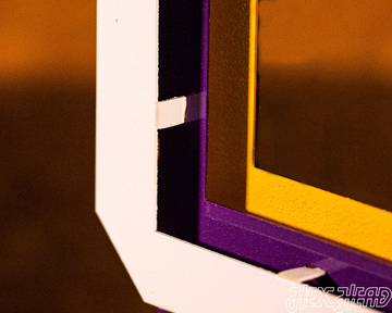 LSU Tigers Interlocking Baseball 3D Metal Wall Art