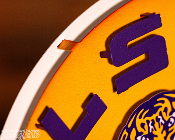 LSU Tigers BLITZ COLLECTION - 8 LAYER 3D Metal Wall Art