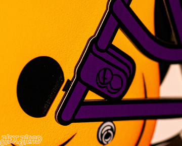 LSU Tigers BLITZ COLLECTION - 8 LAYER 3D Metal Wall Art