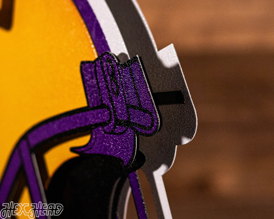 LSU Tigers BLITZ COLLECTION - 8 LAYER 3D Metal Wall Art