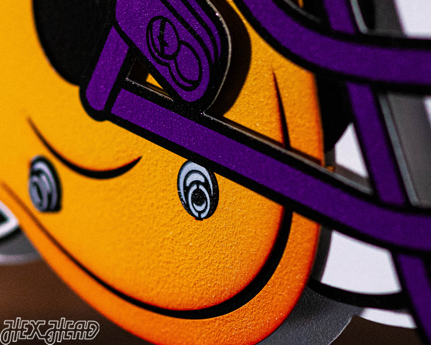 LSU Tigers BLITZ COLLECTION - 8 LAYER 3D Metal Wall Art