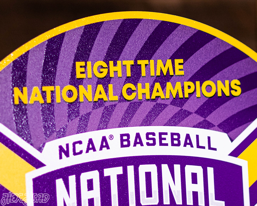 VARSITY Collection- LSU Tigers 2025 National Champions Distressed SINGLE Layer Wall Art