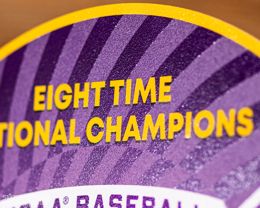 VARSITY Collection- LSU Tigers 2025 National Champions Distressed SINGLE Layer Wall Art