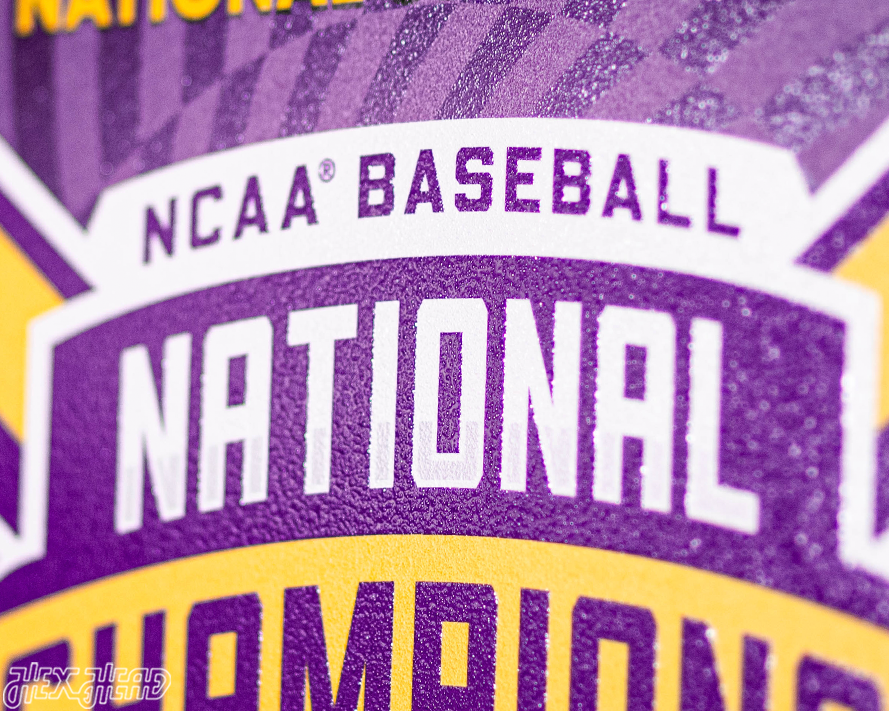 VARSITY Collection- LSU Tigers 2025 National Champions Distressed SINGLE Layer Wall Art