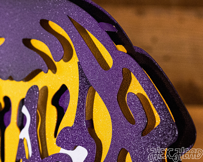 LSU Iconic Tiger Head 3D Metal Wall Art – Hex Head Art