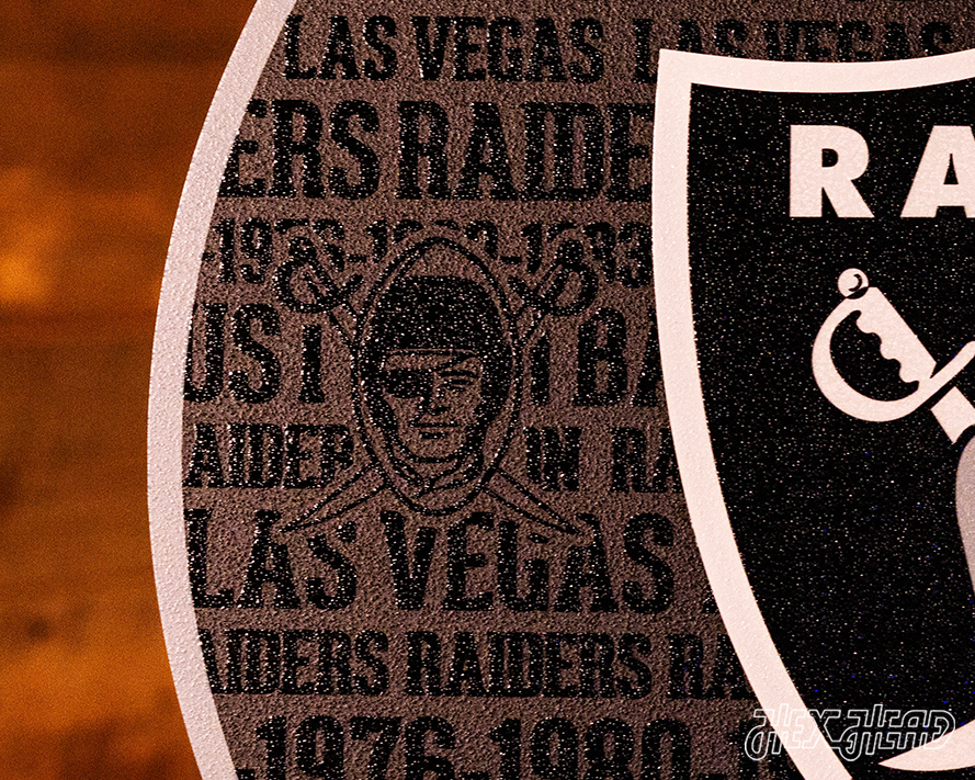 Las Vegas Raiders CRAFT SERIES 3D Embossed Metal Wall Art