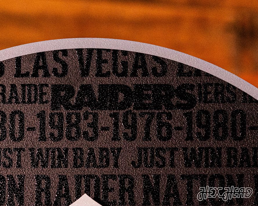 Las Vegas Raiders CRAFT SERIES 3D Embossed Metal Wall Art