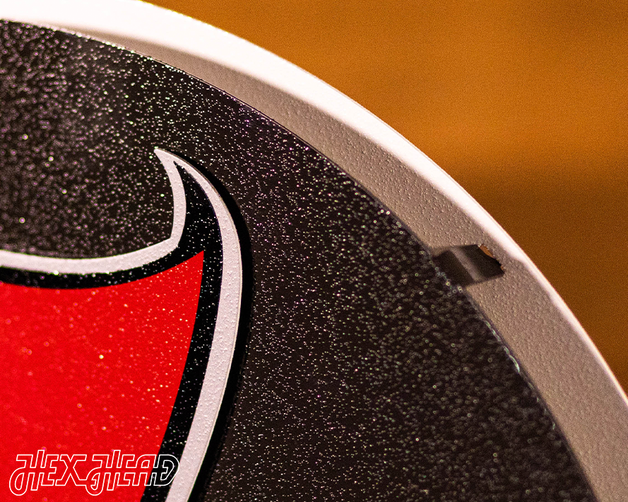 Tampa Bay Buccaneers BLITZ Collection - 8 Layer Tampa Bay Buccaneers Helmet 3D Vintage Metal Wall Art