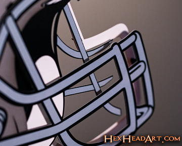 Las Vegas Raiders BLITZ Collection - 8 Layer Helmet 3D Vintage Metal Wall Art