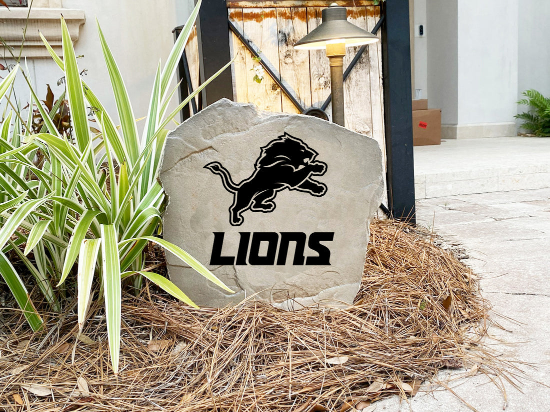 Detroit Lions Design-A-Stone Landscape Art