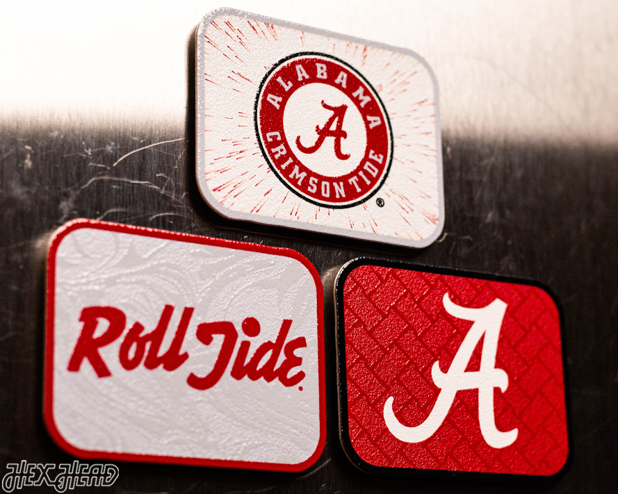 Alabama Crimson Tide - SET of 3 Magnets