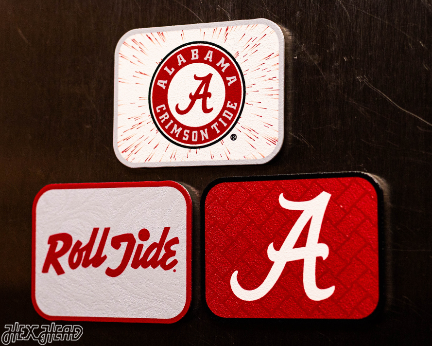 Alabama Crimson Tide - SET of 3 Magnets