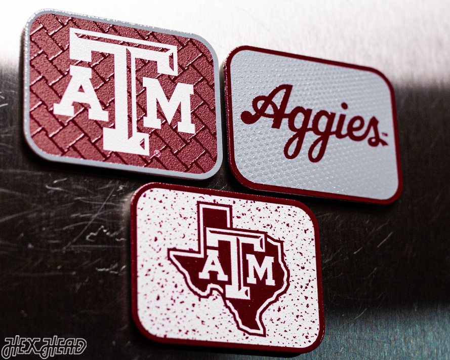 Texas A&M Aggies - SET of 3 Magnets
