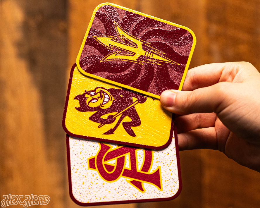 Arizona State Sun Devils - SET of 3 Magnets