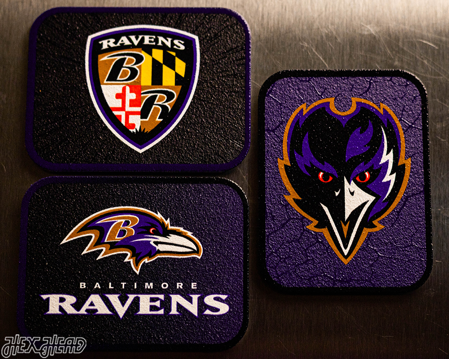 Baltimore Ravens - SET of 3 Magnets