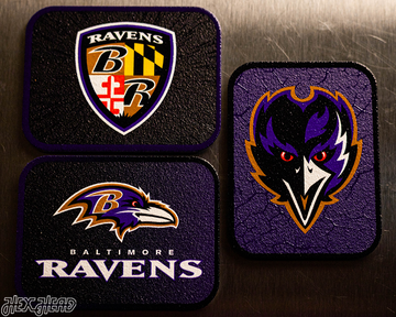 Baltimore Ravens - SET of 3 Magnets