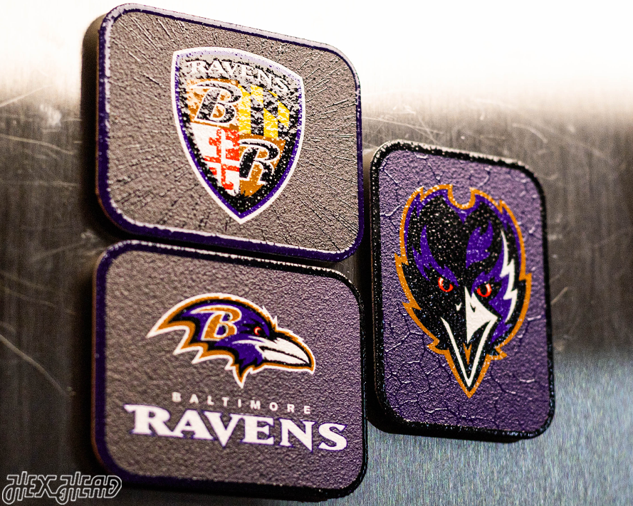 Baltimore Ravens - SET of 3 Magnets