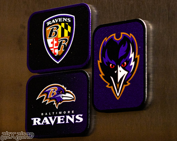 Baltimore Ravens - SET of 3 Magnets
